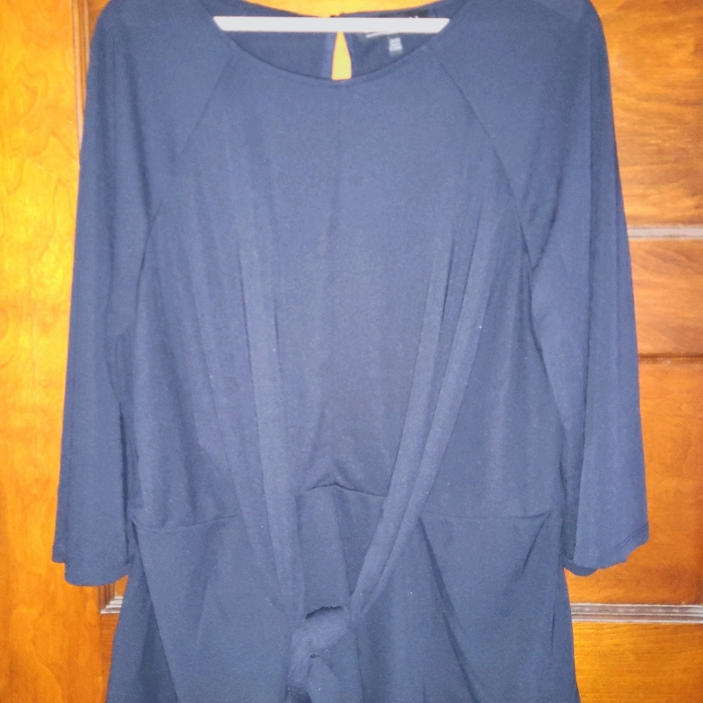 **2/$15** Eloquii Flared Sleeve, Tie Front Top